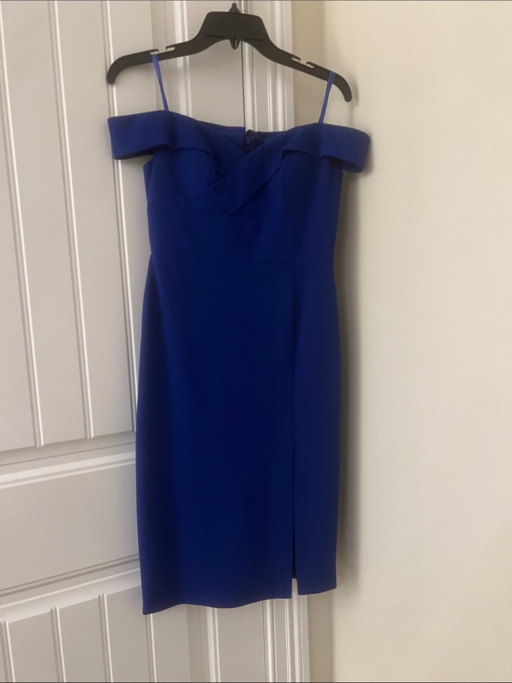 Aidan Mattox Cobalt Blue One-Shoulder Bodycon Dress